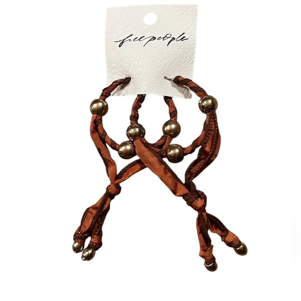 NWT Free People Lingering Love Hoops